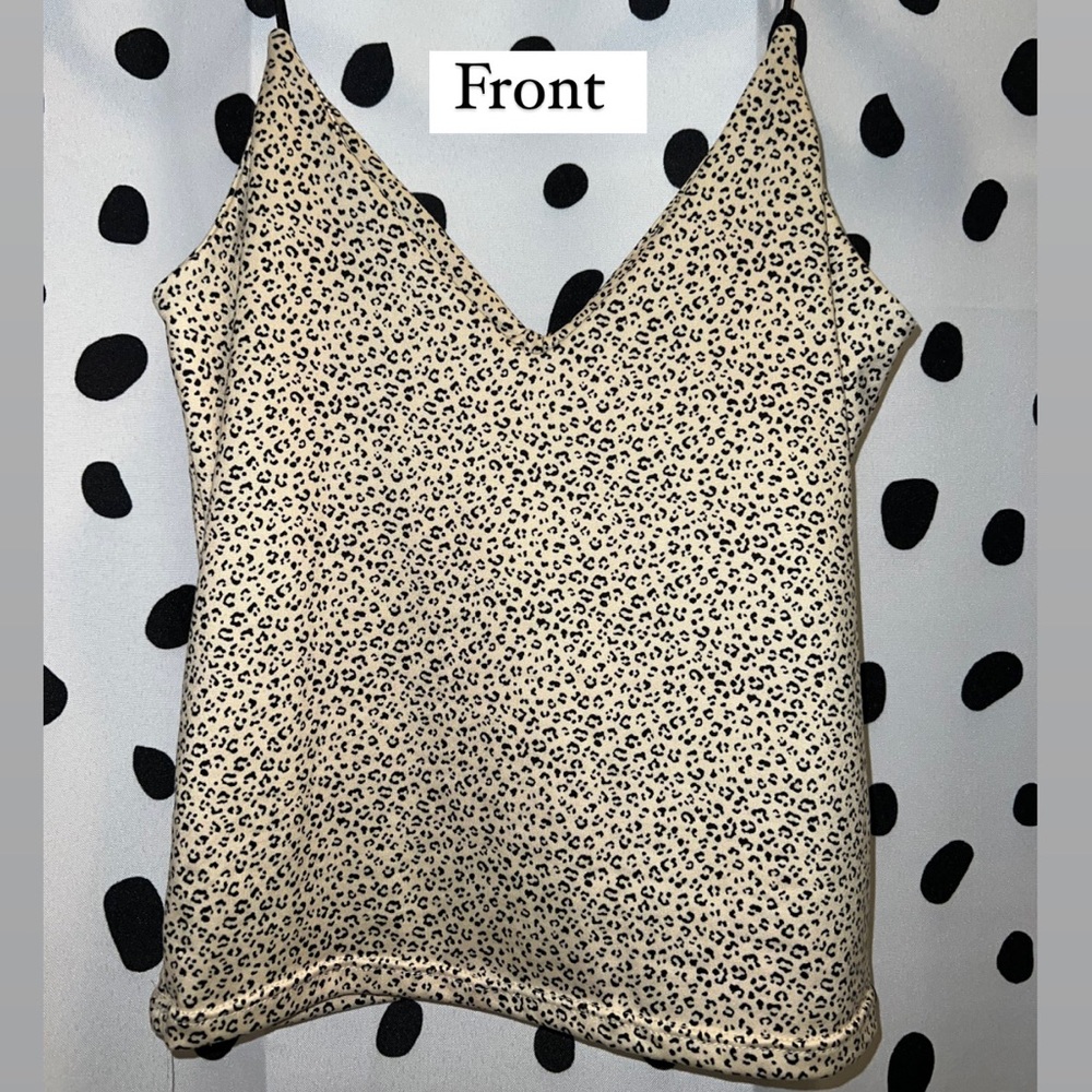 Gaze cheetah print tank top🐆! Never worn, Size small